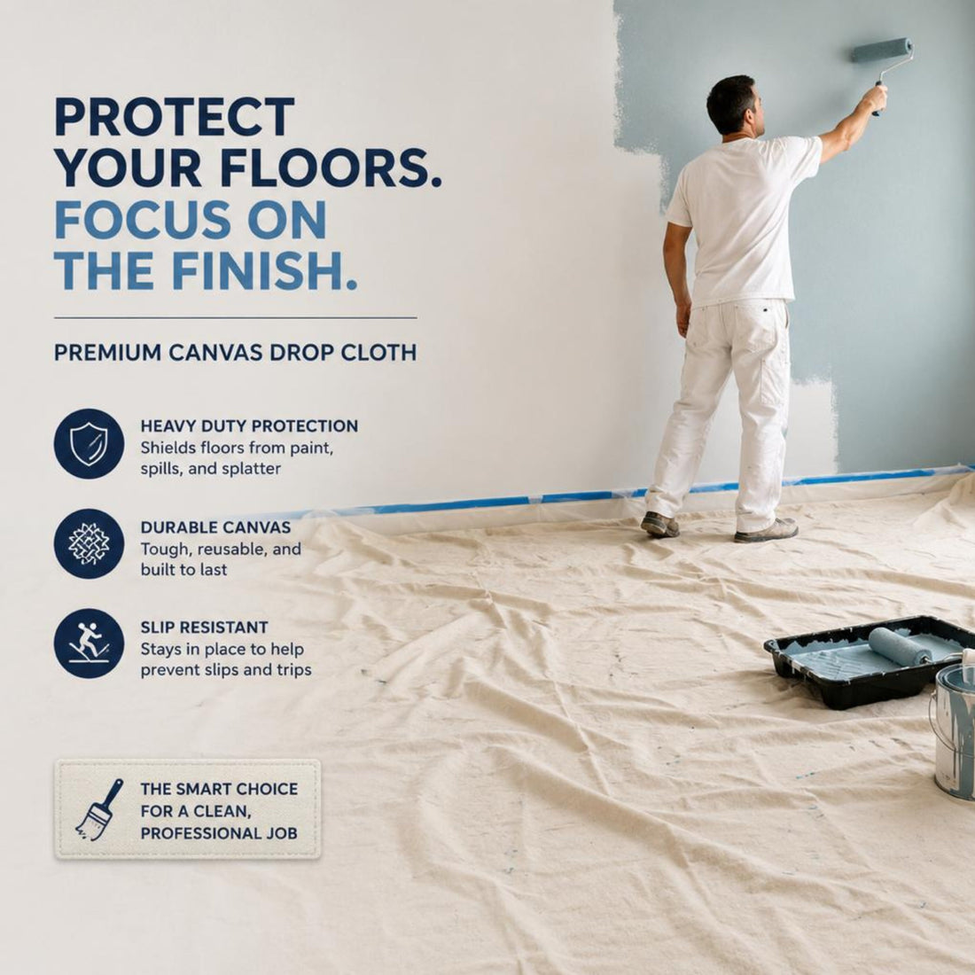 Canvas Drop Cloth vs Plastic Drop Cloth: Which Is Better for Painting?