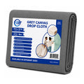 Heavy Duty Grey Canvas Drop Cloth Painter Sheet – Thick & Absorbent Cover