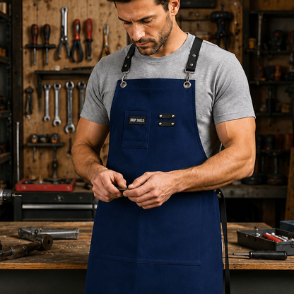 3-Pocket Apron – Professional Grade Heavy Duty Work Apron with Adjustable Straps
