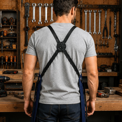 3-Pocket Apron – Professional Grade Heavy Duty Work Apron with Adjustable Straps
