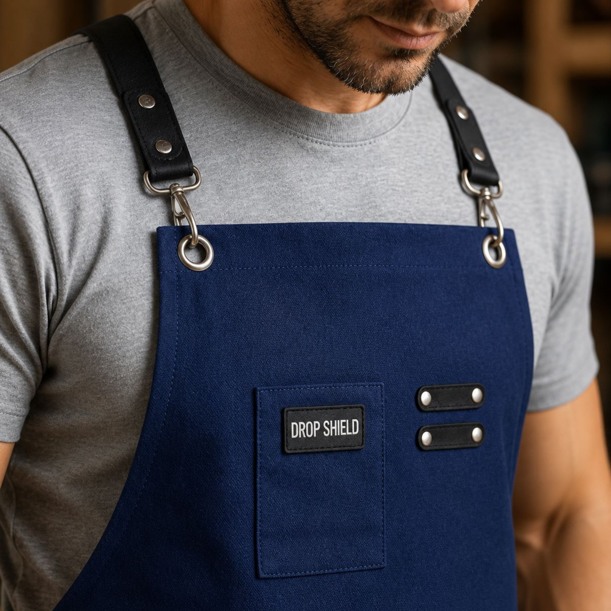 3-Pocket Apron – Professional Grade Heavy Duty Work Apron with Adjustable Straps