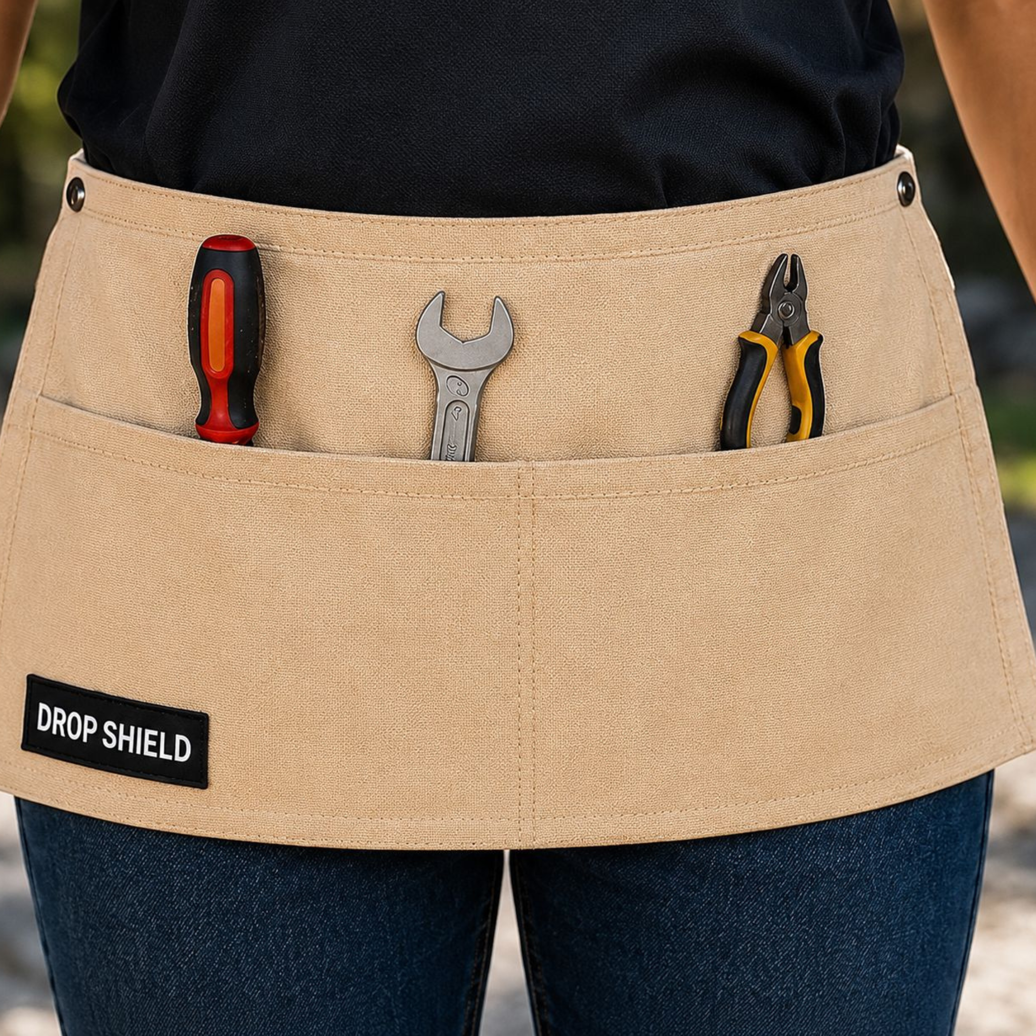 2-Pocket Waist Apron – 4 Pack Professional Grade Heavy Duty Work Apron with Adjustable Straps